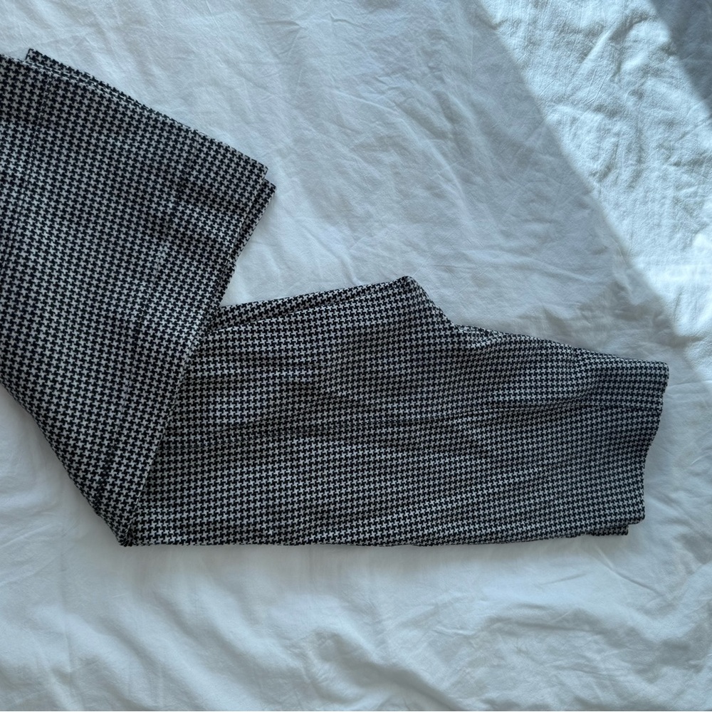 Anthropologie Cartonnier Houndstooth Slim Ankle Trousers Size Small